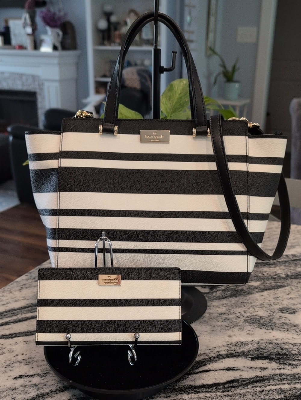 kate spade Annelle Arbour Hill Tote Bag w/ Matching Wallet